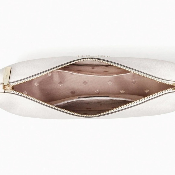 New Kate Spade Rosie Large Crossbody Pebbled Leather Parchment - Picture 9 of 16